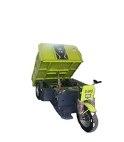 Tricycle électrique à batterie au lithium Camion à benne basculante hydraulique à 3 roues à usage intensif pour ferme d'usine