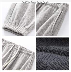 Pantalon de survêtement pour homme à taille élastique avec cordon de serrage, poches latérales, coupe décontractée, tricoté, plusieurs couleurs, saison automne - Product Image 2