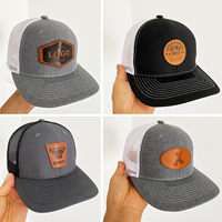 Gorra de camionero ajustable Mid Pro para hombre, clásica de cinco paneles con malla y bordado 3D de animales, gorras de camionero en blanco