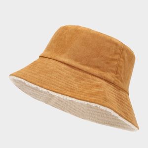Sombrero de Pescador Reversible de Gamuza Peluda para Invierno, con Forro de Sherpa, Logotipo Personalizado, Casual, Unisex, para Esquí - Product Image 5