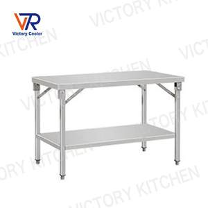 Mesa plegable de acero inoxidable esencial VICTORY, Banco de acero inoxidable y tabla de cortar para hoteles y restaurantes, equipo de catering - Product Image 6
