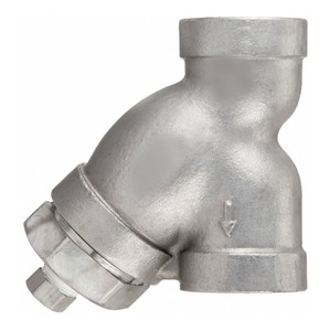 Conexión en Y de hierro dúctil de alta temperatura C-Way con extremo de brida de 2 pulgadas #   Filtro de Tubería de 150 mm con Cierre Manual para Medios Oleosos - Product Image 1