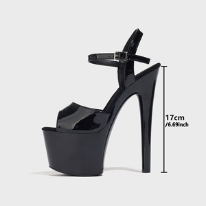 Zapatos de Plataforma con Tacón de Aguja Negros de Verano 2025 para Discoteca, Sandalias de Diseño Nuevas y Sexys para Mujer - Product Image 6