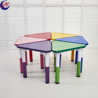 Ensemble table et chaises colorées pour enfants, best-seller, pour garderie, école, mobilier de maternelle et utilisation pour les fêtes