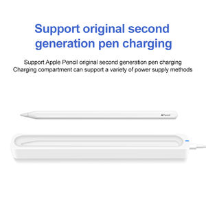 Stylet Capacitif avec Compartiment de Recharge Magnétique Sans Fil pour <span class=keywords><strong>Apple</strong></span> <span class=keywords><strong>Pencil</strong></span> II, Stylo Tactile pour iPad avec Étui de Charge - Product Image 3