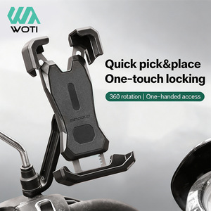 Soporte para teléfono de bicicleta Yueli, ajustable con rotación de 360 grados para patinetes, tamaño único, montaje de resina plástica - Product Image 2