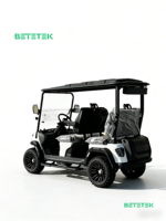 Carrito de Golf Eléctrico de Último Diseño para 4 Personas, Multifuncional para Servicios de Club de Golf, para Carreteras No Públicas