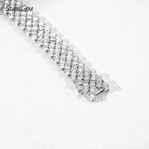 Bracelet en diamant de laboratoire de forme ronde certifié IGI, or 18 carats, bracelet en diamant de laboratoire à taille fantaisie - Product Image 3