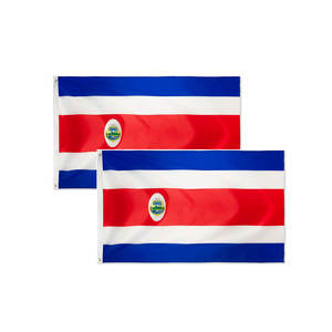 ธงประจำชาติของประเทศริก้า3X5ฟุตทำจากโรงงานสั่งทำโพลีเอสเตอร์พร้อมพิมพ์โลโก้แบนเนอร์คอสต้าริก้า - Product Image 4