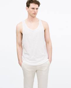 Débardeur de sport pour homme personnalisé, style hip-hop, pour la musculation, écologique, respirant, séchage rapide, 100% coton - Product Image 5