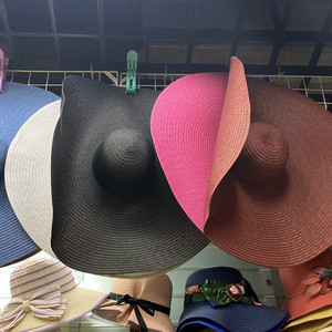 Diameter 70Cm Domed Papyrus Large Eaves <strong>Bare</strong> Straw <strong>Hat</strong> Hot Selling Beach Sunscreen Foldable Straw <strong>Hat</strong> Wholesale - Product Image 4