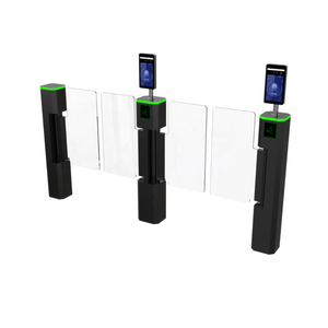 ประตูหมุนแบบสองทิศทางพร้อมเครื่องอ่าน RFID, คิวอาร์โค้ด และระบบควบคุมการเข้าออกด้วยใบหน้า สำหรับซูเปอร์มาร์เก็ต โรงยิม และสนามบิน - Product Image 1