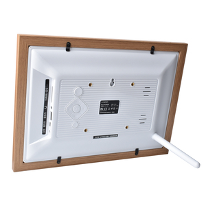 Khung ảnh kỹ thuật số 10 inch với màn hình 800*1280 IPS khung gỗ đa chức năng hiển thị hình ảnh video wifi đồng hồ - Product Image 3