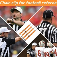 Marqueurs de cour de football Clip de chaîne d'arbitre de football Marqueur de cour Clip de chaîne de football professionnel pour arbitre juge de ligne officiel