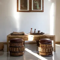 Fábrica de muebles chino simple de madera de la Mesa de té de madera maciza, mesa de café de madera mesa de café