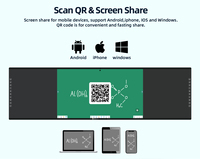 Pizarra Interactiva Inteligente con Pantalla Táctil Todo en Uno EIBOARD OEM ODM 2026 de 146 86 Pulgadas, Panel Plano para Enseñanza