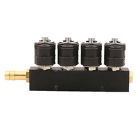 Rail d'injecteurs de buse de carburant Cng lpg Super silencieux pour Kits Landirenzo Brc bosch Stag Autogas pièces de rechange 3ohm Orange Keihin