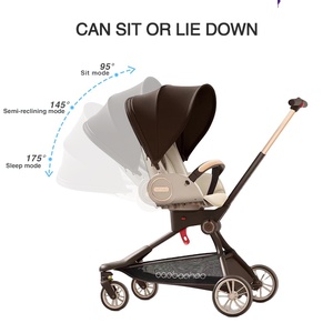 Poussette et bagages de voyage pour bébé, Egg compacte, légère, poignée réversible, poussette 360 degrés, poussette pour nouveau-né - Product Image 2