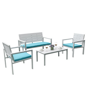 Vente chaude 2021 Ensemble <span class=keywords><strong>de</strong></span> <span class=keywords><strong>salon</strong></span> <span class=keywords><strong>de</strong></span> <span class=keywords><strong>jardin</strong></span> moderne 4 en 1 en bois avec assemblage facile - Product Image 1