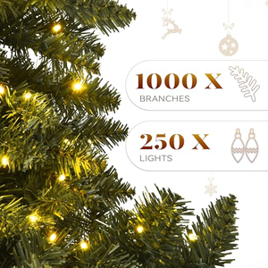 Factory Direct Fir Shape Prelit Artificial Christmas <b>Tree</b> PE PVC Branch <b>Outdoor</b> Fat Luxury Christmas <b>Tree</b> With Warm Led - Product Image 2