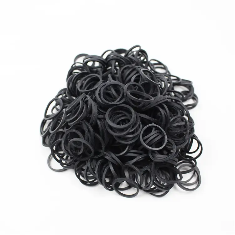 08 Black high elastic small rubber band color Vietnam rubber ring cowhide band mini rubber bands for hair