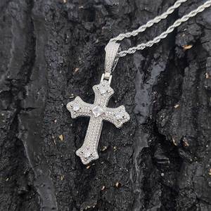 New Arrival Hip Hop Jewelry Full Pave Diamond <strong>Cross</strong> <strong>Pendant</strong> Women 18k <strong>Gold</strong> Plated Christian <strong>Cross</strong> <strong>Pendant</strong> Necklace - Product Image 6