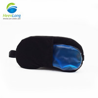 Compresse de gel réutilisable pour thérapie chaude et froide avec masque oculaire pour le sommeil, masque de sommeil froid avec bande réglable pour soulager le stress oculaire