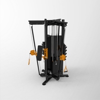 Équipement de gym à domicile unisexe le plus populaire pour 3 personnes, machine à câbles complète à 3 stations pour l'entraînement de force du corps entier