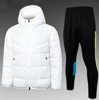Veste de football d'hiver en duvet, survêtement pour hommes, tenue d'entraînement de football, logo personnalisé, vêtements de sport décontractés pour tous les jours, directement de l'usine