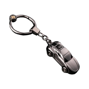 Mini Llavero Creativo 3D de Aleación de Zinc con Impresión UV, Linterna LED para Coche, Regalo de Moda para Mujer, Colgante de Llavero Lindo para Parejas - Product Image 1