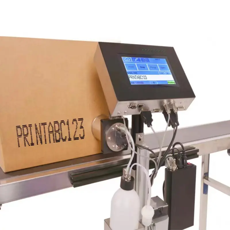 Промышленная печатная машина для печати с датой истечения срока действия, с большим количеством символов, с номером партии бумаги, картона, для струйной печати