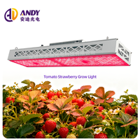 ANDY Lampu Tanam LED Spektrum Penuh 300W/600W Desain Strip Panjang dengan Lensa, Mendukung Pertumbuhan Vegetatif dan Berbunga, Berperingkat IP54 untuk Pertumbuhan Tanaman