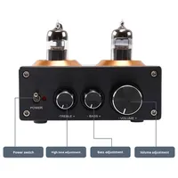 Audiophile HIFI Préamplificateur à lampes 6J5 QCC3034 pour BT 5.1 Amplificateur domestique sans fil avec préampli de réglage des basses et des aigus