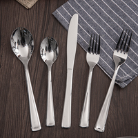 Ensemble de couverts en acier inoxydable élégant et sophistiqué Miroir de finition de style design moderne pour tables à manger élégantes pour ustensiles de cuisine
