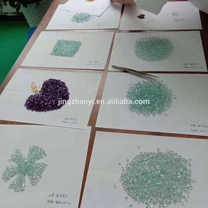 Jingzhanyi takı fabrika üretimi doğal taş, dut elmas, elmas, yarı mücevher, sentetik taş kesim - Product Image 1