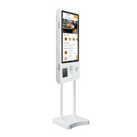 Kiosque libre-service McDonald NFC Snack bar Android 10.0 avec système de paiement automatique, imprimante 80 mm et lecteur de code QR