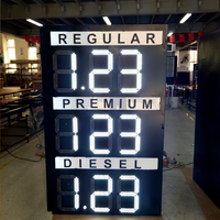 Module de chiffres numériques de couleur blanche de 12 pouces, affichage LED à 7 segments pour enseignes de prix du pétrole, télécommande de signalisation de prix du gaz
