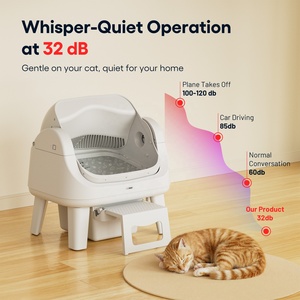 Automatische Katzentoilette mit Selbstreinigungsfunktion, Hoher Kapazität, Umweltfreundlichem Material, Einfacher Reinigung, Sicherheitssensoren und Einklemmschutz - Product Image 2