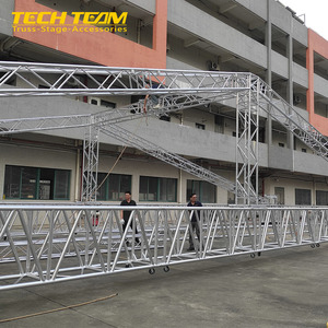 Structure <span class=keywords><strong>de</strong></span> scène légère en alliage d'aluminium portable 389x389cm avec poteaux à raccordement pour affichage - Product Image 2