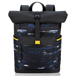 Sac à dos de voyage professionnel en polyester de grande capacité, fin, antivol, avec logo personnalisé, imperméable, pour hommes - Product Image 1