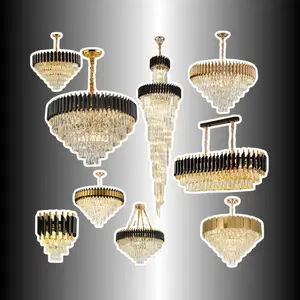 Moderne Kroonluchters Kristallen Verlichting Indoor Decoratieve Hanglamp Voor Thuis Eetkamer Goud Ronde Energiebesparende Hangende Verlichting