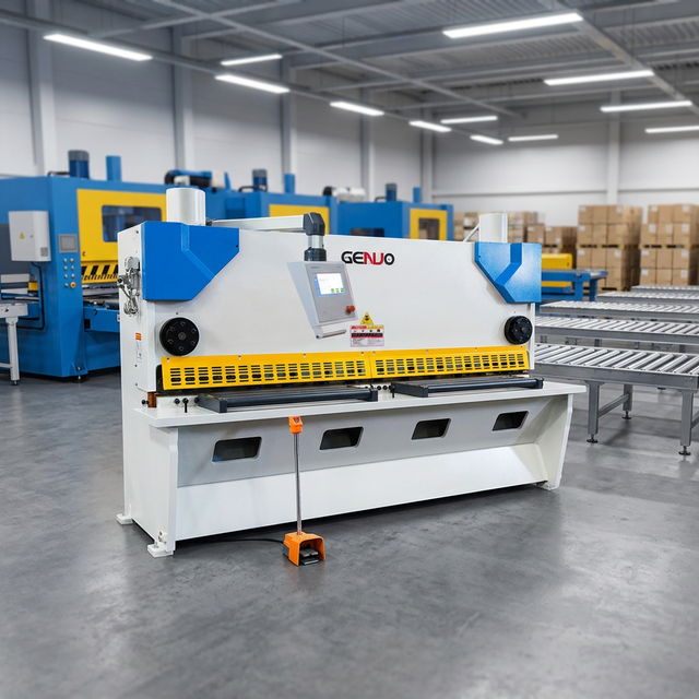 Custom Guillotine Shear with Automatic Feeding System CNC Hydraulic Metal Plate Cutting Production Line