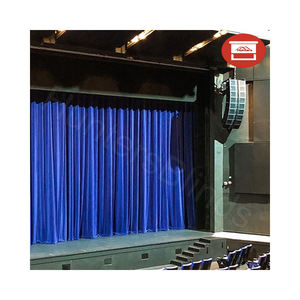 Nouveau design Rideau de fond de scène réglable motorisé manuel en velours rouge en tissu doux - Product Image 1