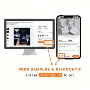 Caja de joyería de viaje de cuero PU logotipo personalizado anillo pendiente collar - Product Image 6