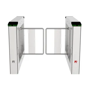 Half Height Electronic Turnstile Remote Control Metal Side Gate Swing Fence Swing Gate Automatic Swing Gates