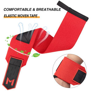 MKA, оптовая продажа, хорошее качество, Спортивные ремни для тяжелой атлетики, обертки для запястья, с логотипом на заказ, пауэрлифтинг - Product Image 3