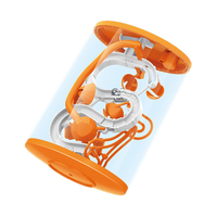 Jouets en plastique pour enfants, puzzle de balle de labyrinthe séquentiel à mémoire de gravité 3D, entraînement à l'équilibre à main