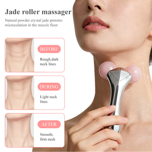 <span class=keywords><strong>Rodillo</strong></span> <span class=keywords><strong>de</strong></span> Masaje Facial <span class=keywords><strong>de</strong></span> <span class=keywords><strong>Cuarzo</strong></span> Rosa: Reafirma la Piel, Define la Línea <span class=keywords><strong>de</strong></span> la Mandíbula, Reduce las Bolsas <span class=keywords><strong>de</strong></span> los Ojos y Combate las Arrugas y el Envejecimiento. - Product Image 4