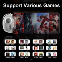 Manette de jeu mobile sans fil avec joystick, bouton programmable, échange d'équipement en un clic, contrôle intelligent du recul et vibration