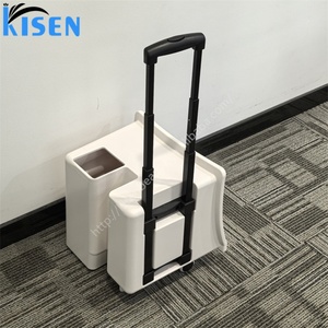 KISEN Évier portable pour shampoing, bac de lavage portable pour spa capillaire avec circulation d'eau, mobilier de salon de coiffure mobile avec réservoir à tige télescopique - Product Image 5